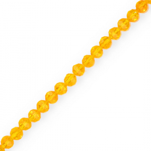 Top Facet kralen rond 4 mm Orange