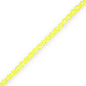 Top Facet kralen rond 4 mm Yellow