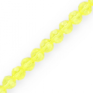 Top Facet kralen rond 10 mm Yellow