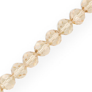 Top Facet kralen rond 4 mm Latte beige