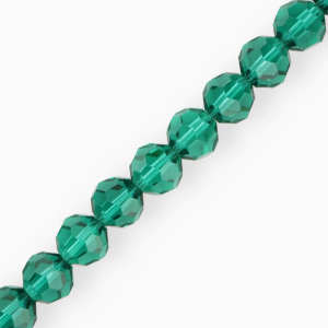 Top Facet kralen rond 12 mm Teal green