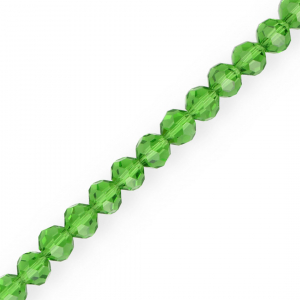 Top Facet kralen rond 6 mm Grass green