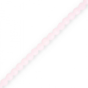 Top Facet kralen rond 4 mm Light pink