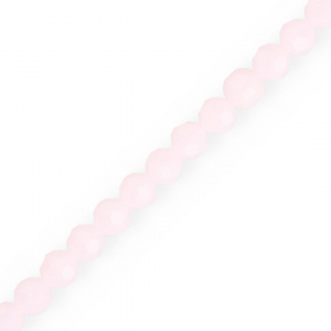 Top Facet kralen rond 6 mm Light pink