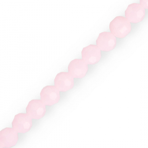 Top Facet kralen rond 8 mm Light pink