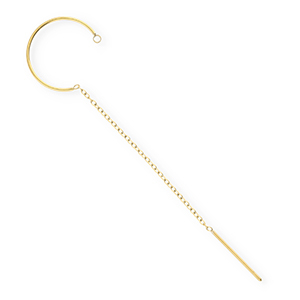 BY31&reg; Roestvrij stalen (RVS) Stainless steel onderdelen oorbellen&nbsp;/&nbsp;creolen met oogje Gold