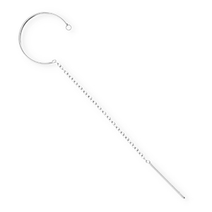 BY31&reg; Roestvrij stalen (RVS) Stainless steel onderdelen oorbellen&nbsp;/&nbsp;creolen met oogje Silver