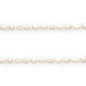 Imperfecte zoetwaterparels rice 7x5m Natural white
