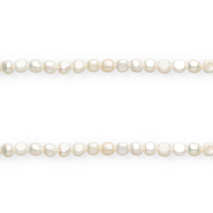 Imperfecte zoetwaterparels nugget ovaal 6-7mm Natural white
