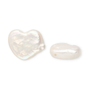 Imperfecte zoetwaterparels Pearl white