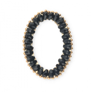 Top facet hangers ovaal Black-gold