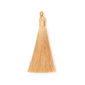Kwastjes 8 cm Beige brown