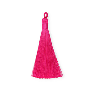 Kwastjes 8 cm Fuchsia