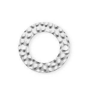 Roestvrij stalen (RVS) Stainless steel onderdelen tussenstuk rond Silver