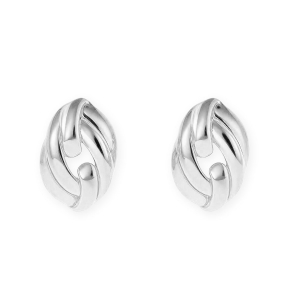 Roestvrij stalen (RVS) Stainless steel onderdelen oorbellen&nbsp;/&nbsp;oorstekers ovaal met oogje Silver