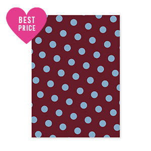 BY31&reg; Sieraden kaartjes stippen Mahogany red-light blue