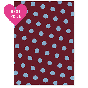 BY31&reg; Sieraden kaartjes stippen Mahogany red-light blue