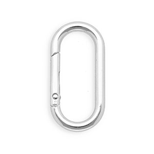 Onderdelen sleutelhanger clasp ovaal Silver
