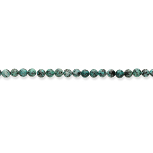 Natuursteen kralen graniet 8mm Turquoise green-black