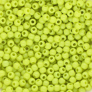 4 mm DQ acryl kralen shiny Lime green