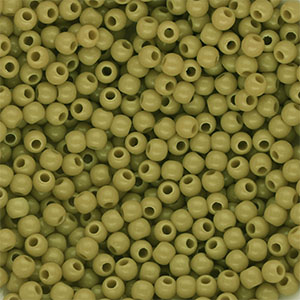 4 mm DQ acryl kralen shiny Olive green