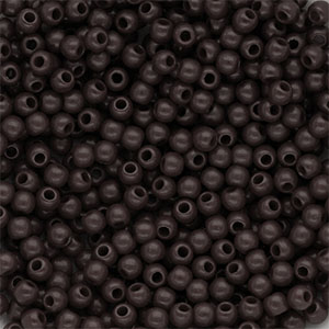 4 mm DQ acryl kralen shiny Dark chocolate brown