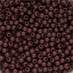 4 mm DQ acryl kralen shiny Dark brown