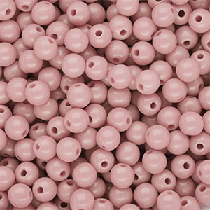 6 mm DQ acryl kralen shiny Vintage pink
