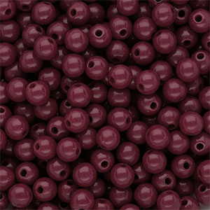 6 mm DQ acryl kralen shiny Mahogany red