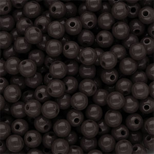 6 mm DQ acryl kralen shiny Dark chocolate brown