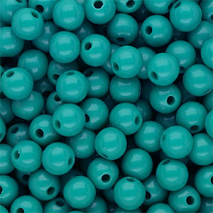 8 mm DQ acryl kralen shiny Turquoise