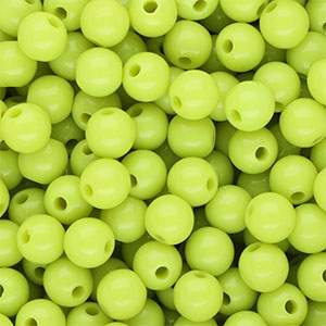 8 mm DQ acryl kralen shiny Lime green