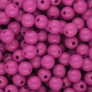 8 mm DQ acryl kralen shiny Magenta