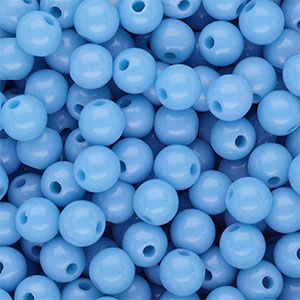8 mm DQ acryl kralen shiny Blue