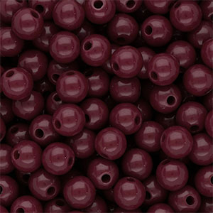 8 mm DQ acryl kralen shiny Mahogany red