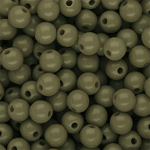 8 mm DQ acryl kralen shiny Army green