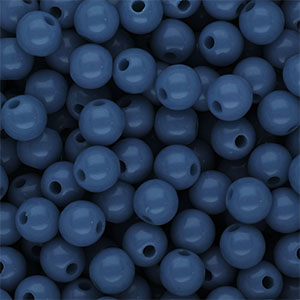 8 mm DQ acryl kralen shiny Teal blue