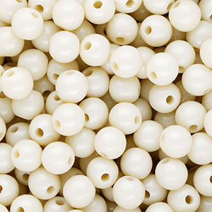 10 mm DQ acryl kralen shiny Off white