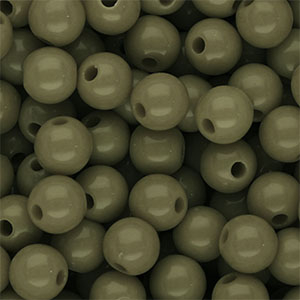10 mm DQ acryl kralen shiny Army green