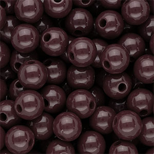 10 mm DQ acryl kralen shiny Dark brown
