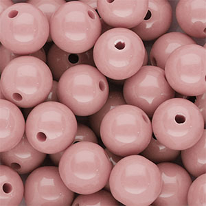12 mm DQ acryl kralen shiny Vintage pink