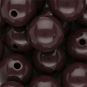 18 mm DQ acryl kralen shiny Dark brown
