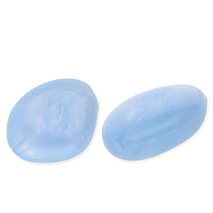 Acryl kralen irregular Light blue-white marble