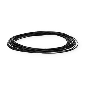 leer rond 1mm Black