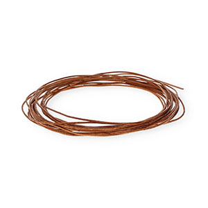 leer rond 1mm Brown
