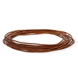 leer rond 1,5mm Brown