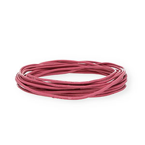 leer rond 2mm Pink