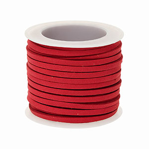 Imitatie su&egrave;de plat 3mm Red