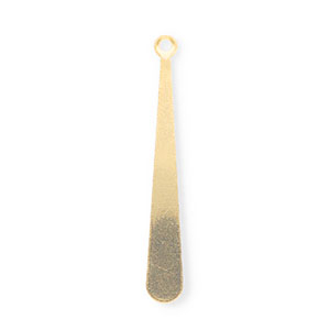 Roestvrij stalen (RVS) Stainless steel bedels druppel Gold