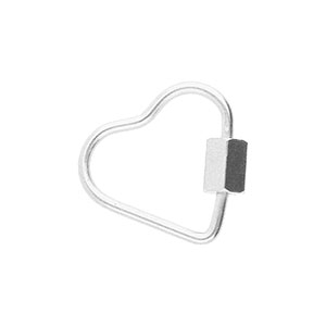 Roestvrij stalen (RVS) stainless steel onderdelen slot hart Silver
